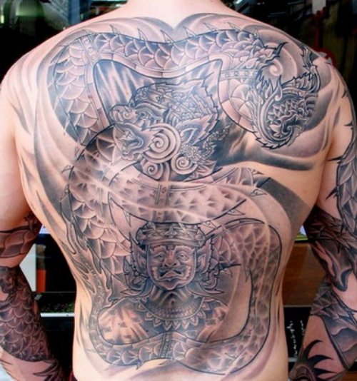 Full Body Tribal Tattoo For Men